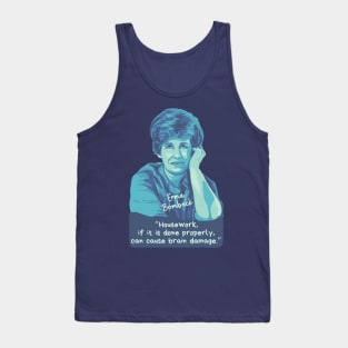 Erma Bombeck Portrait and Quote Tank Top